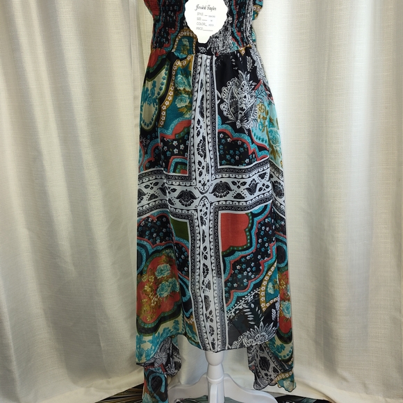 NWT  Jessica Taylor Colorful Patterned Maxi Dress - Picture 3 of 14